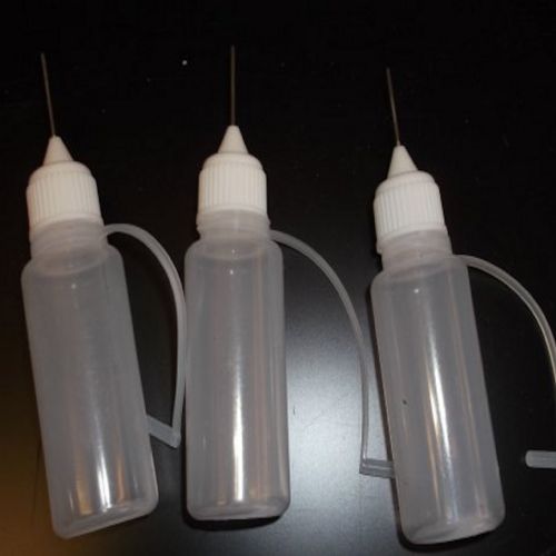 Pack of 3 Needle Tip Applicator Bottles